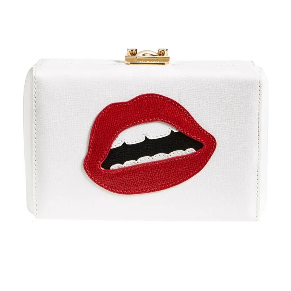 MARK CROSS Grace Lips Saffiano Calfskin Clutch